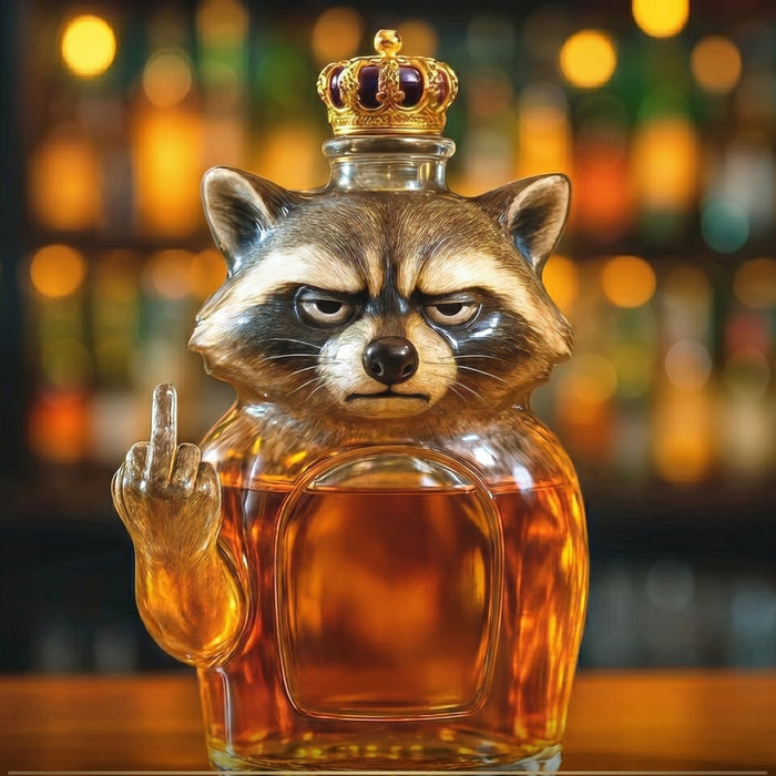 Rebel Raccoon Edition - Whisky Decanter