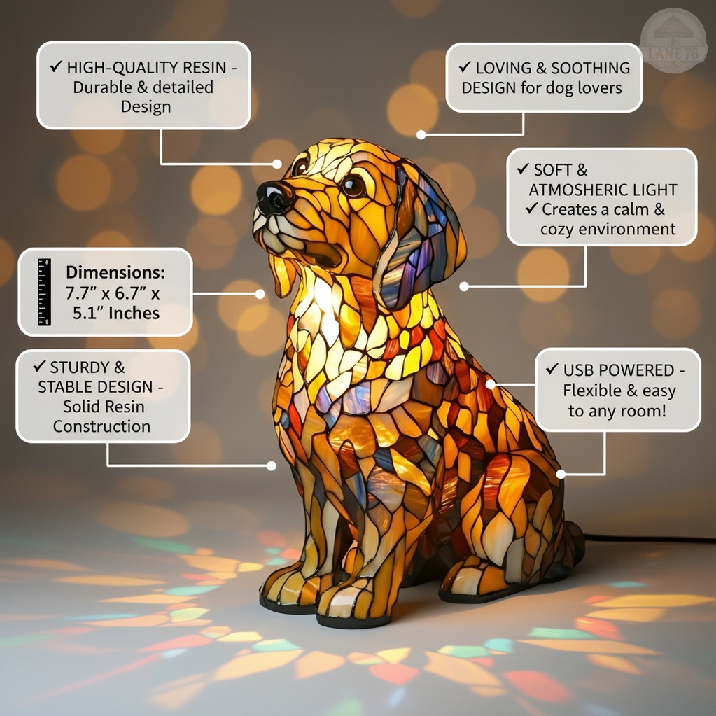 Lily the Spiritual Golden Retriever Figurine